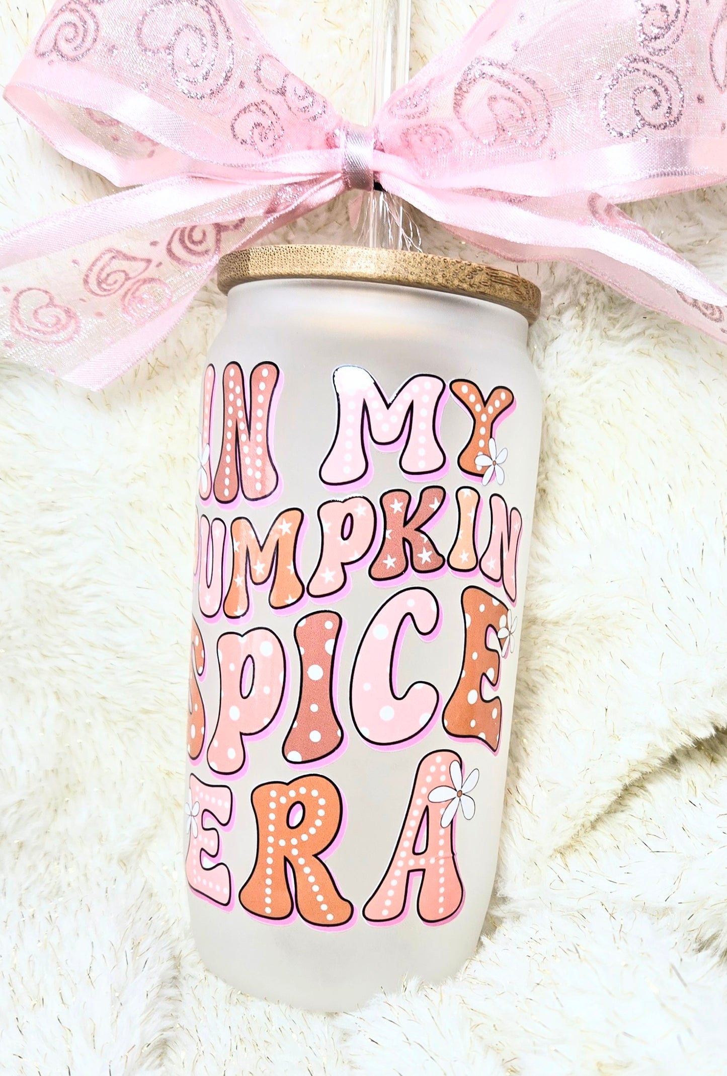 In My Pumpkin Spice Era Glass Cup