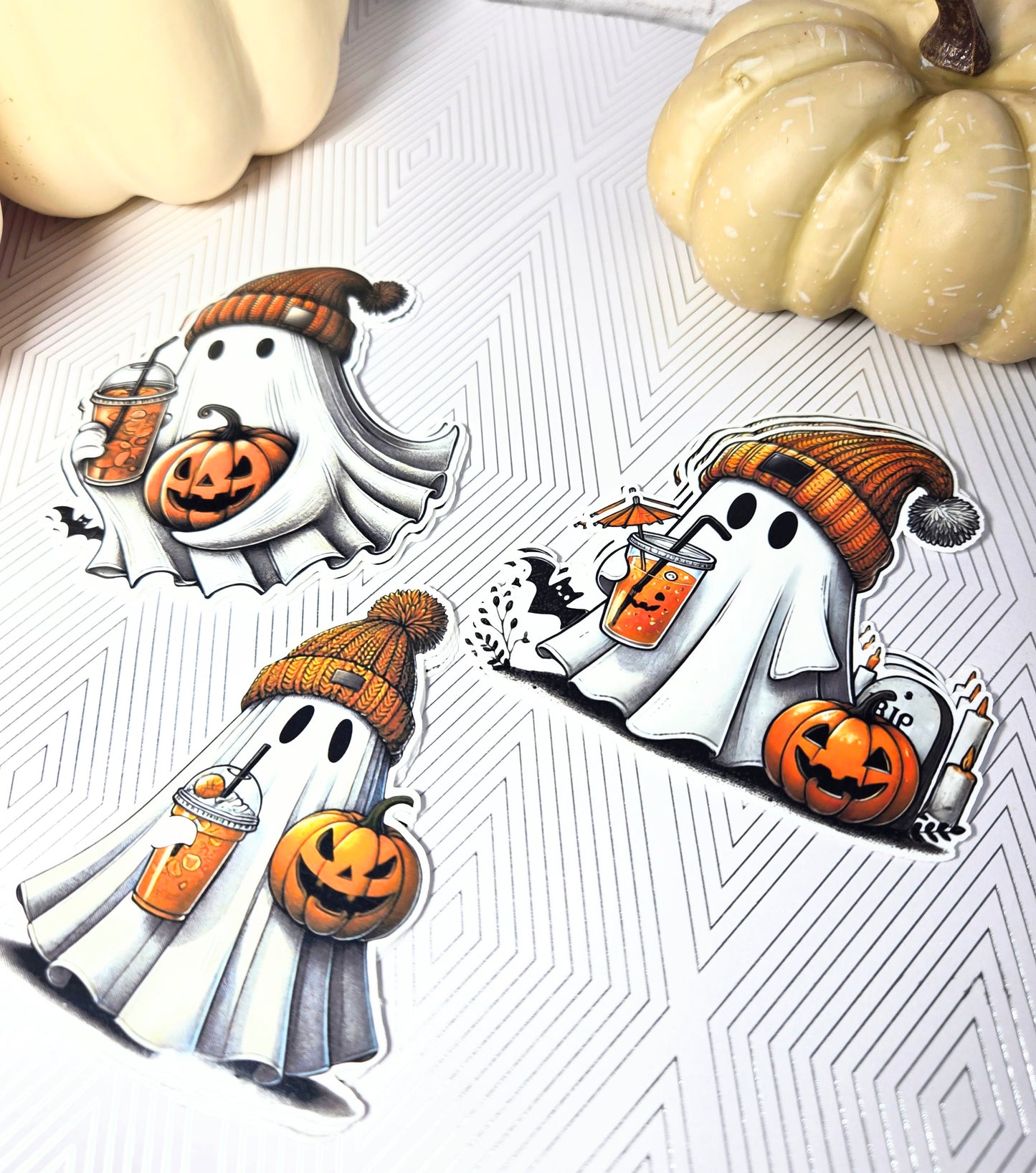 Cozy Coffee Boo Sticker Pack