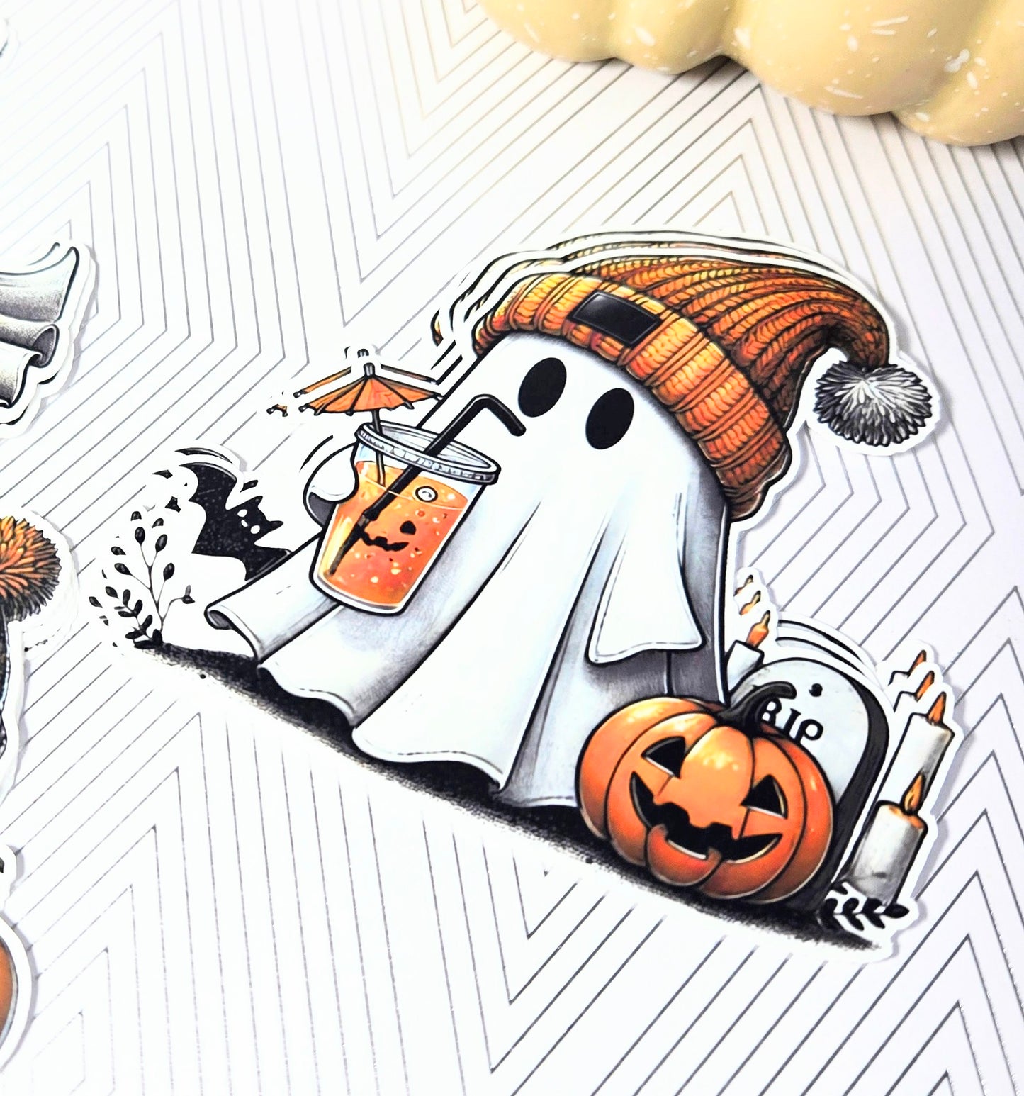 Cozy Coffee Boo Sticker Pack