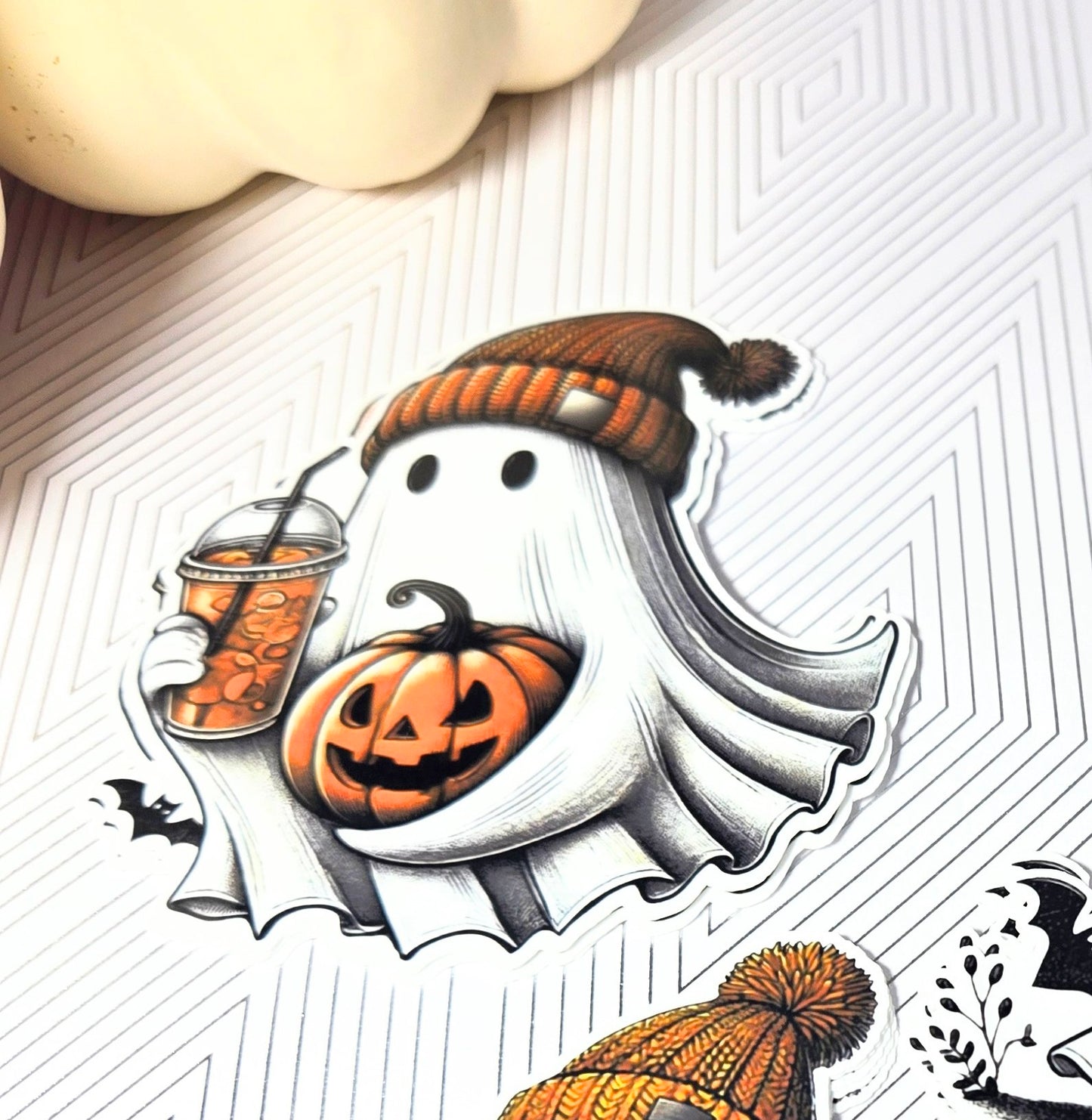Cozy Coffee Boo Sticker Pack