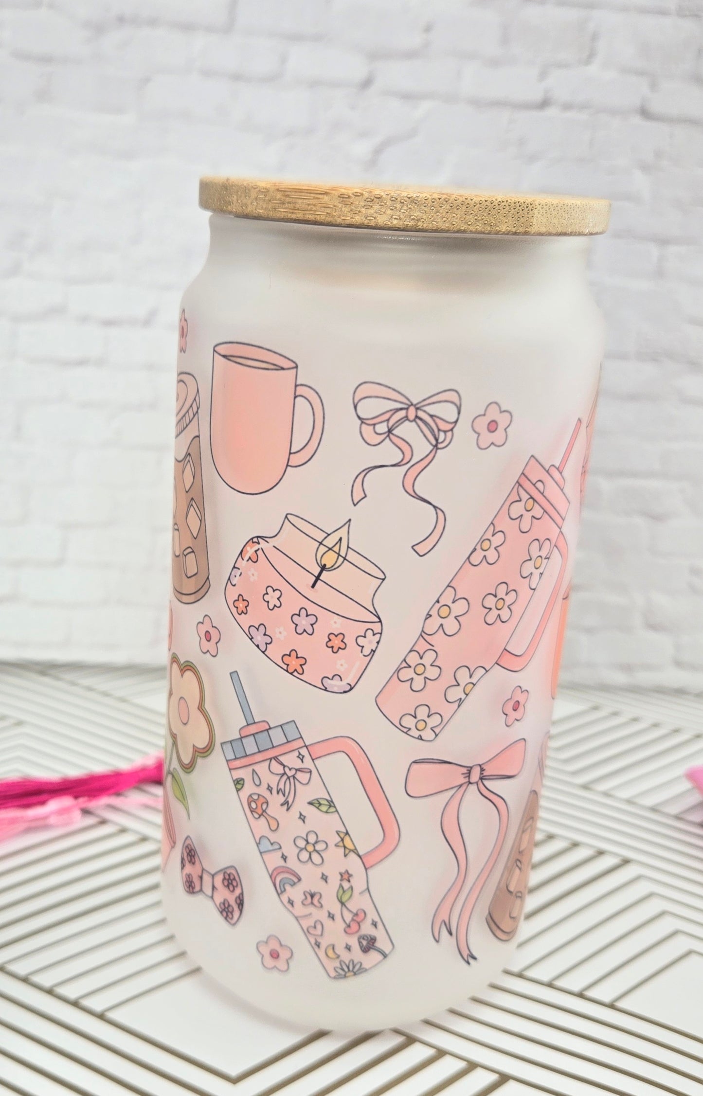 Coffee Girlie Glass Cup