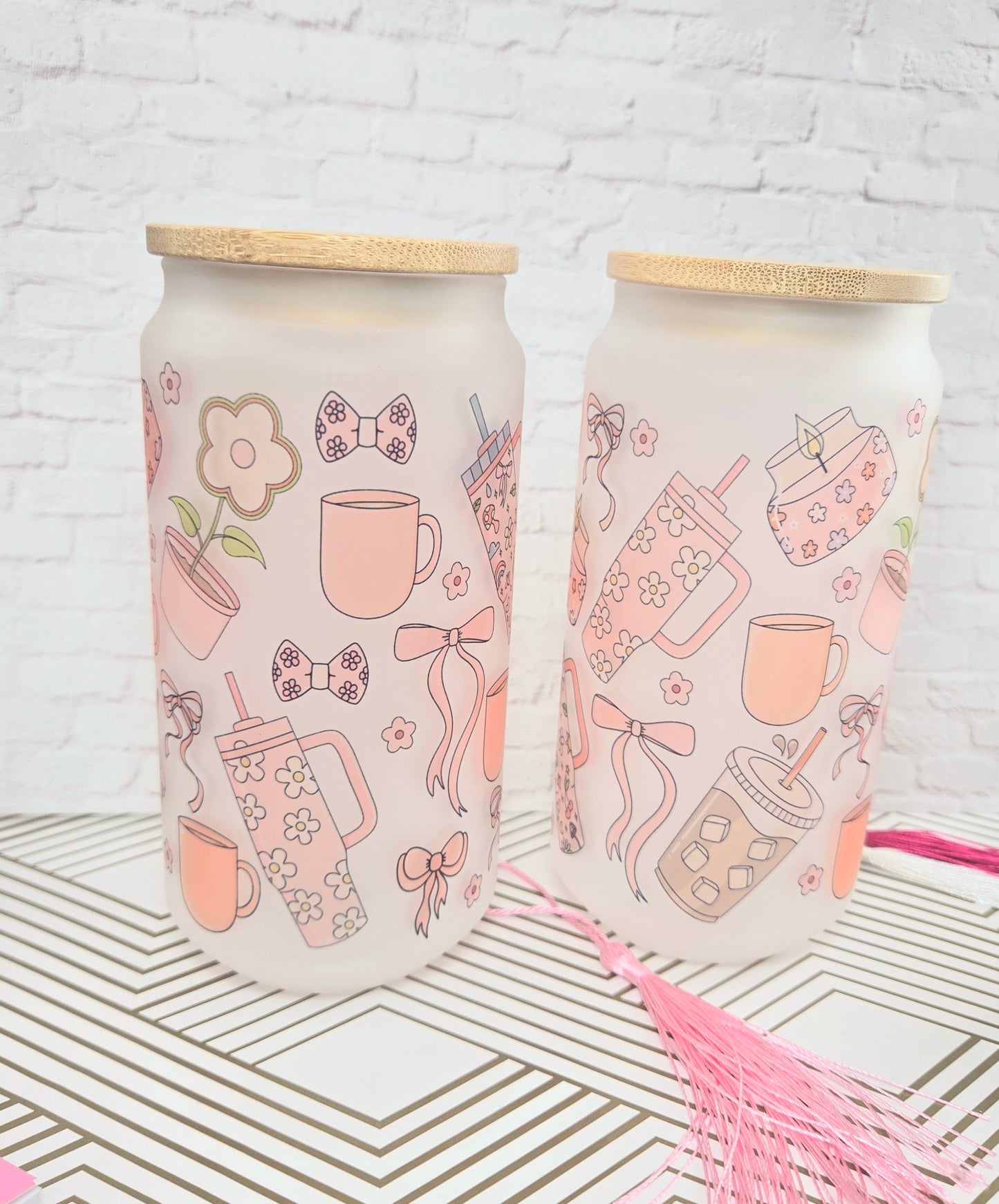 Coffee Girlie Glass Cup