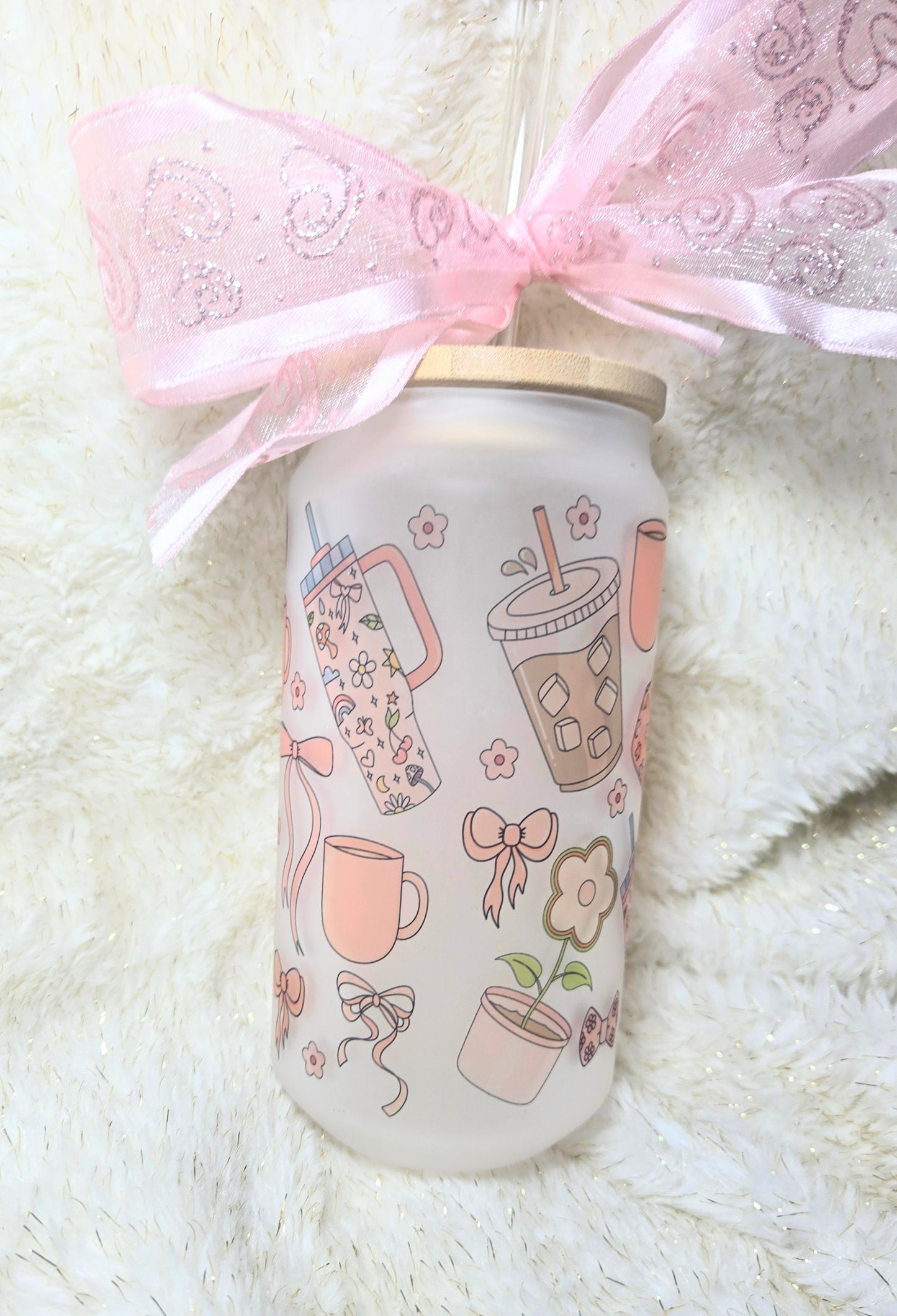 Coffee Girlie Glass Cup