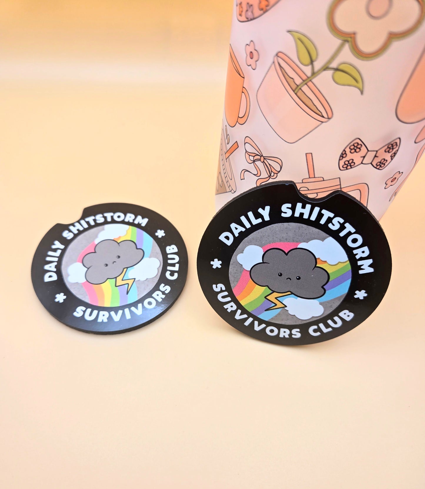 Daily Sh*tstorm Survivor Car Coasters