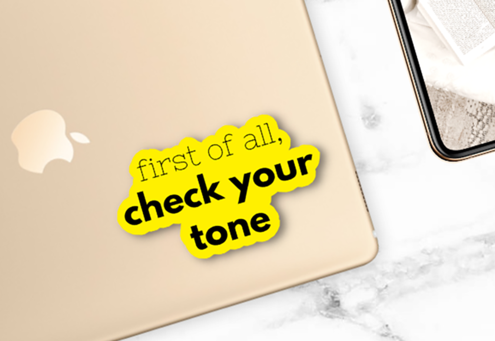 Check Your Tone Sticker