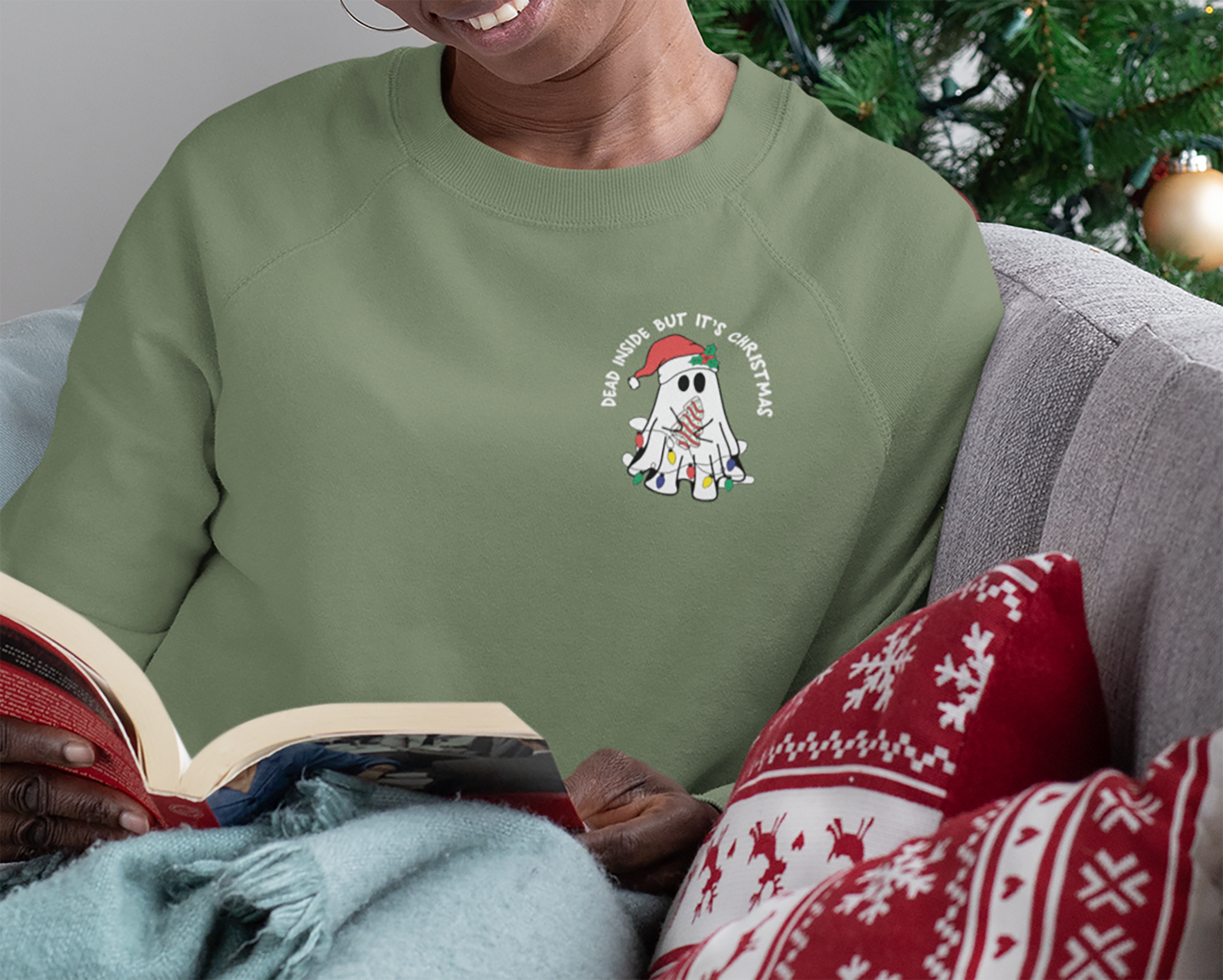 Dead Inside Cozy Boo Sweatshirt