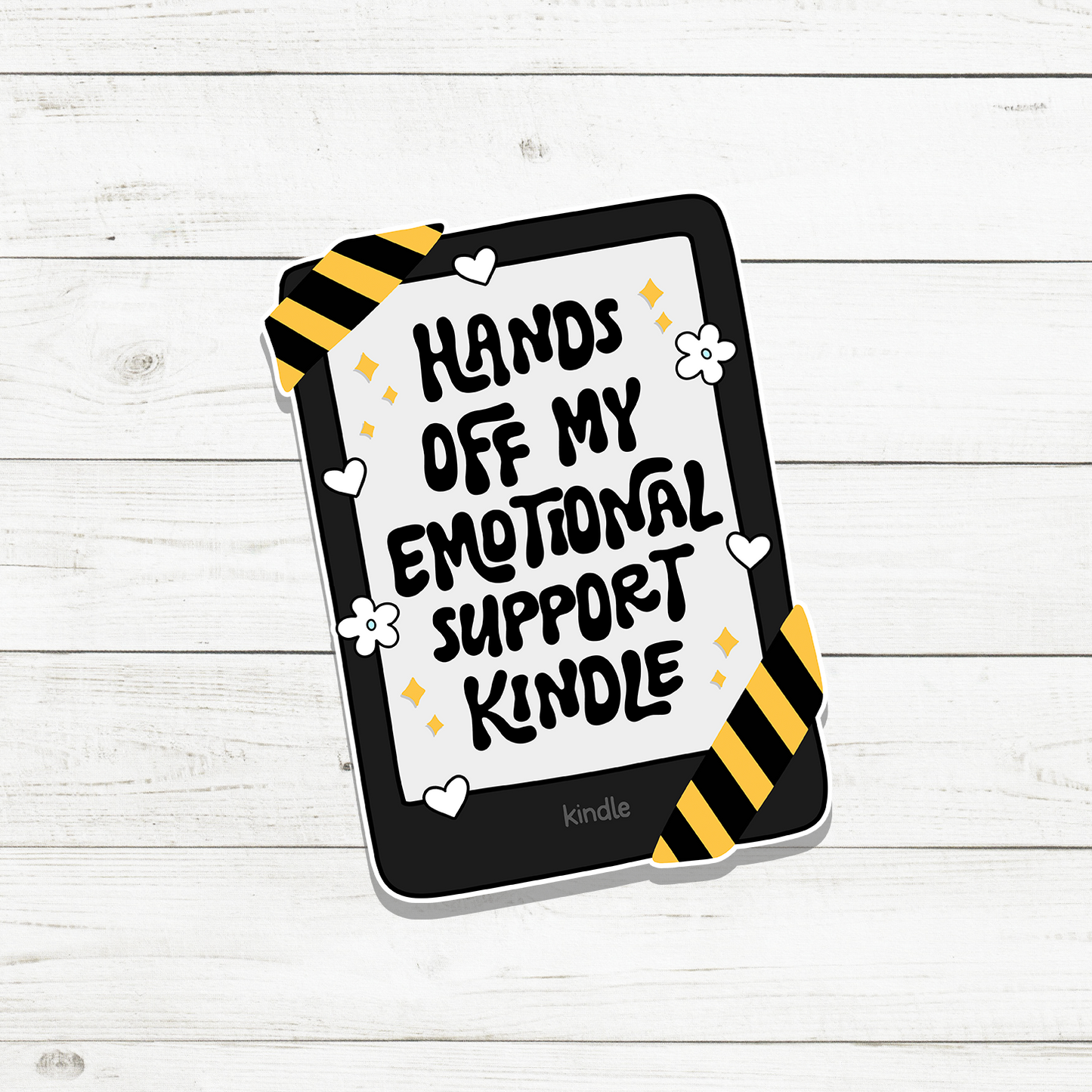 Emotional Support Kindle Sticker