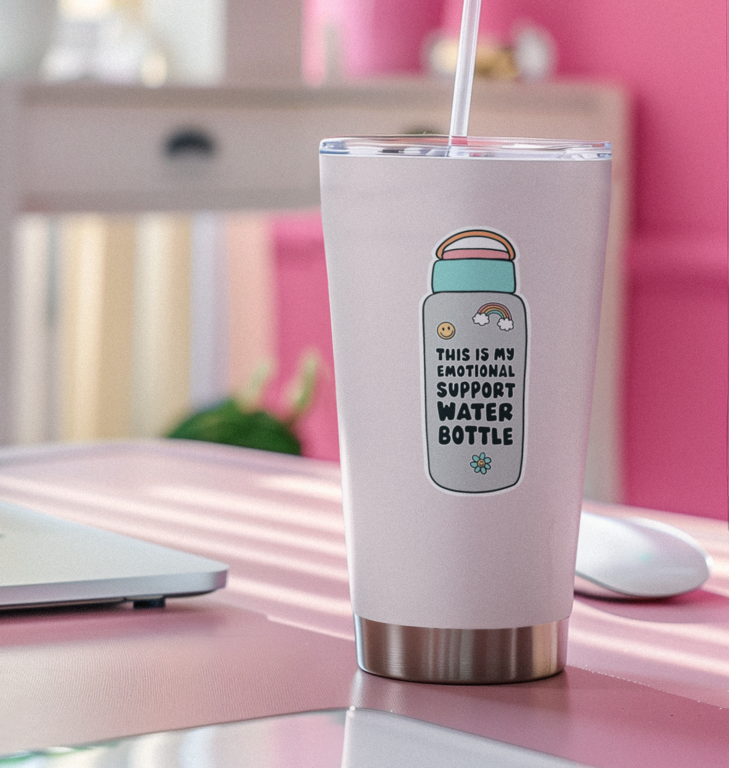 Emotional Support Water Bottle Sticker