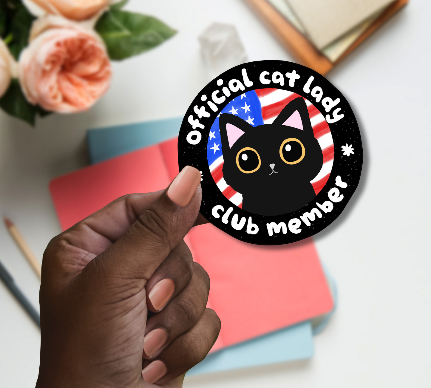 Official Cat Lady Sticker
