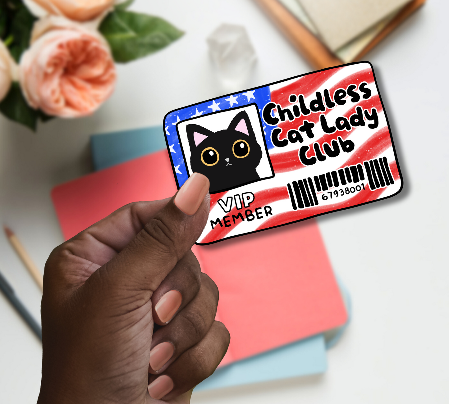 Childless Cat Lady Club Sticker