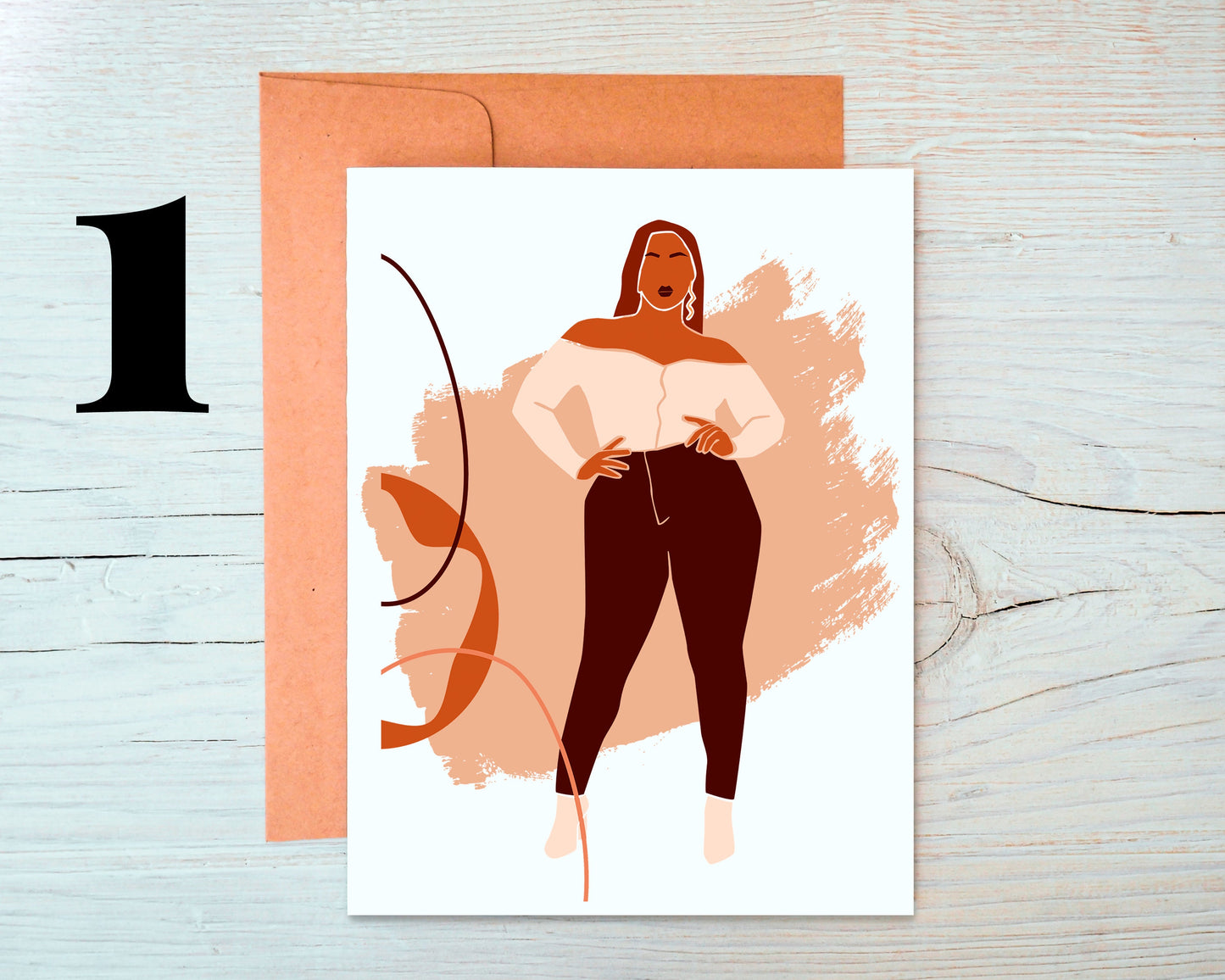 Melanated Style Greeting Card Set of Six WS