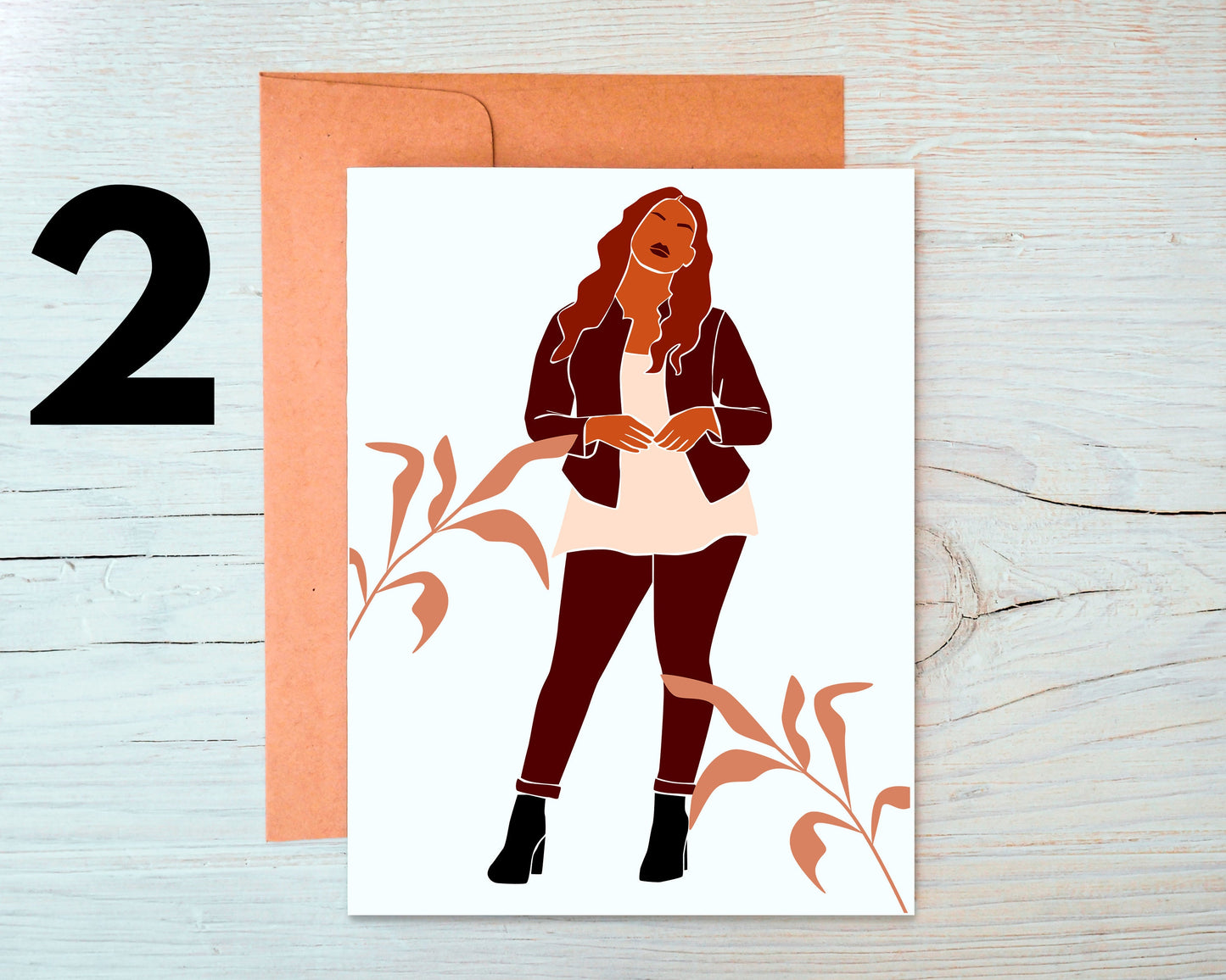 Melanated Style Greeting Card Set of Six WS