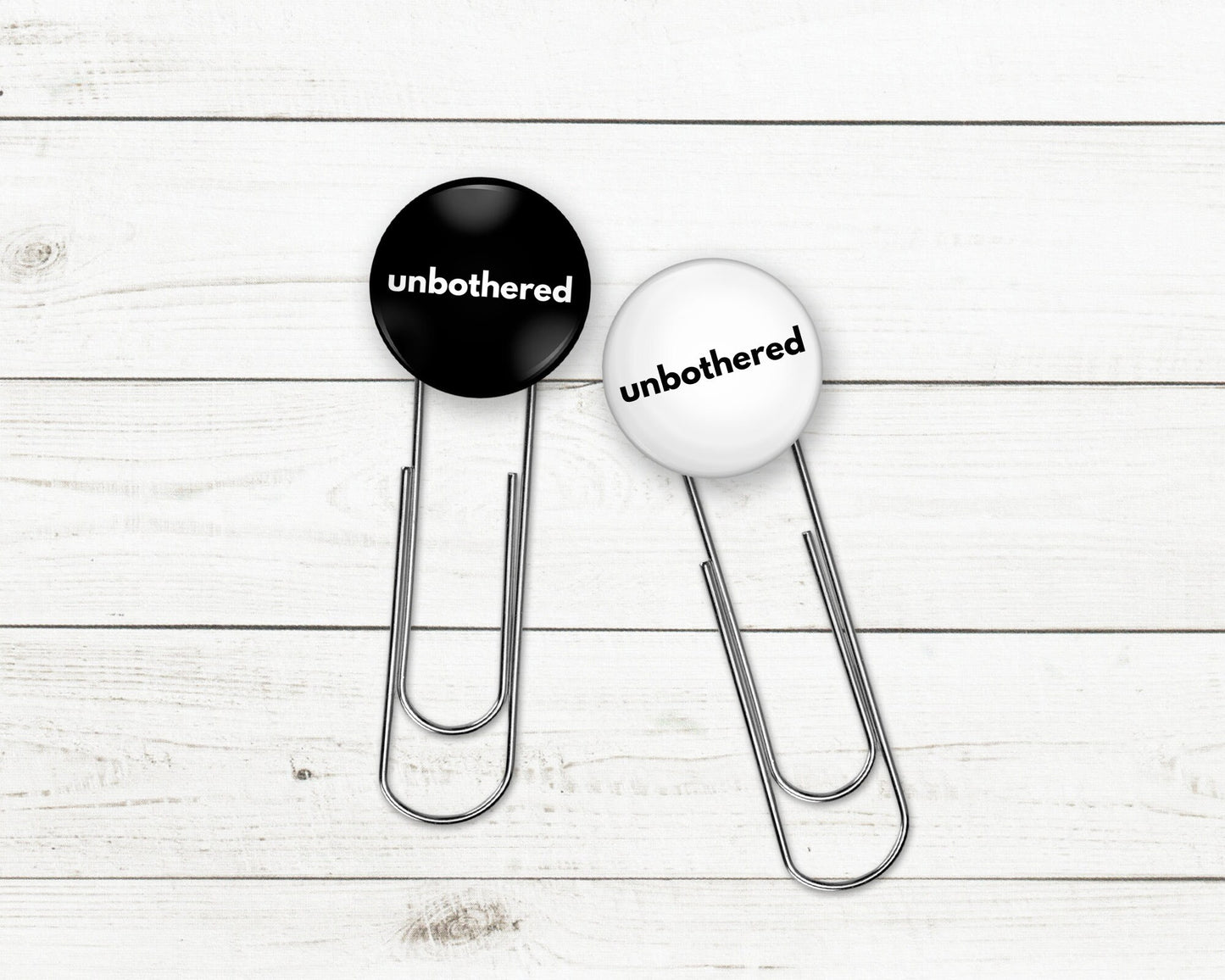 Unbothered Button Bookmark