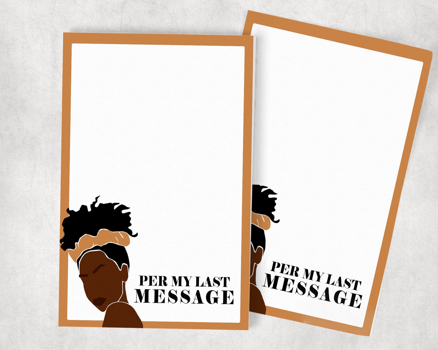 Per My Last Message Notepad