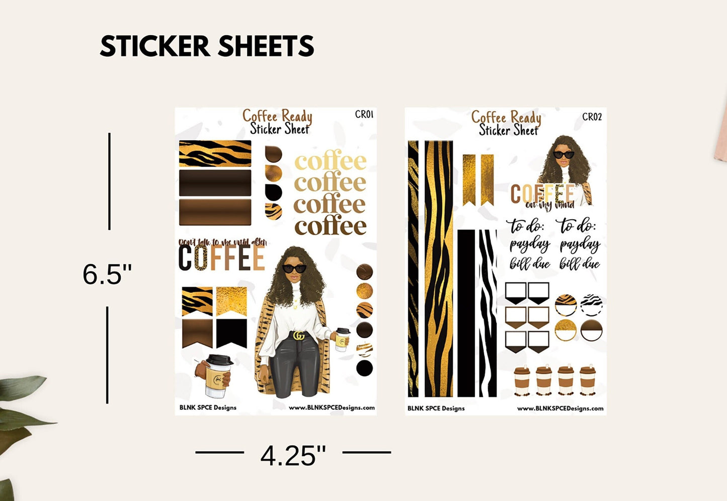 Coffee Ready Sticker Sheets