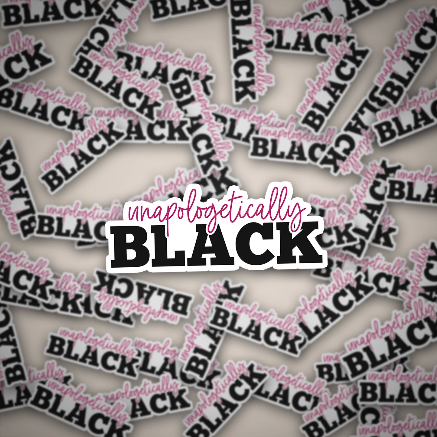 Unapologetically Black Sticker