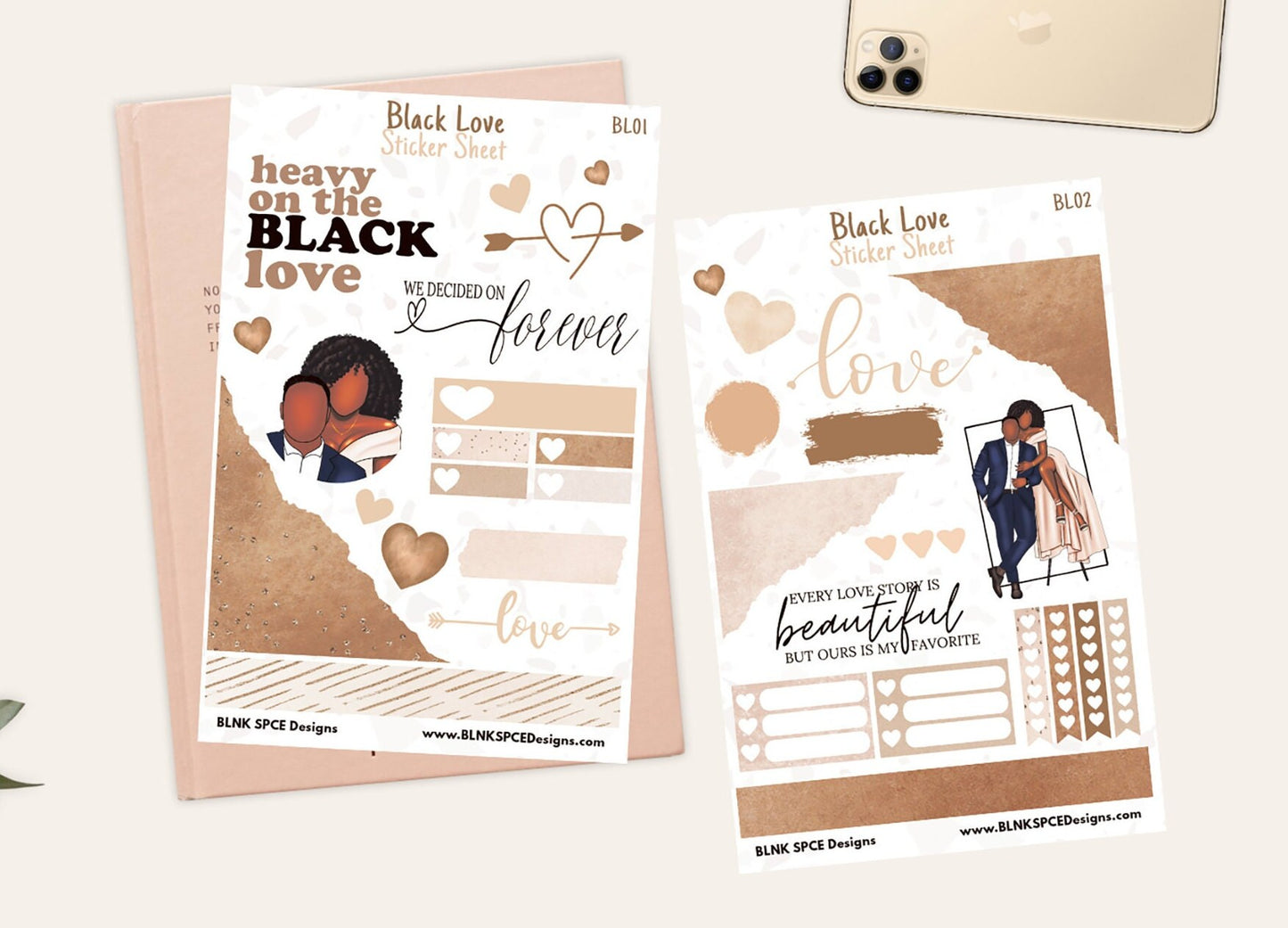 Black Love Sticker Sheets