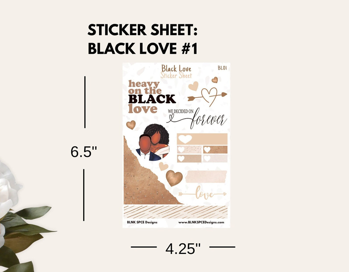 Black Love Sticker Sheets