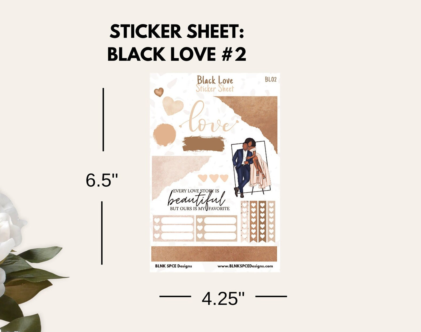 Black Love Sticker Sheets