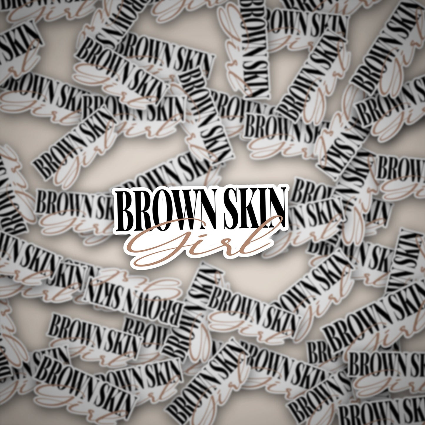 Brown Skin Girl Sticker