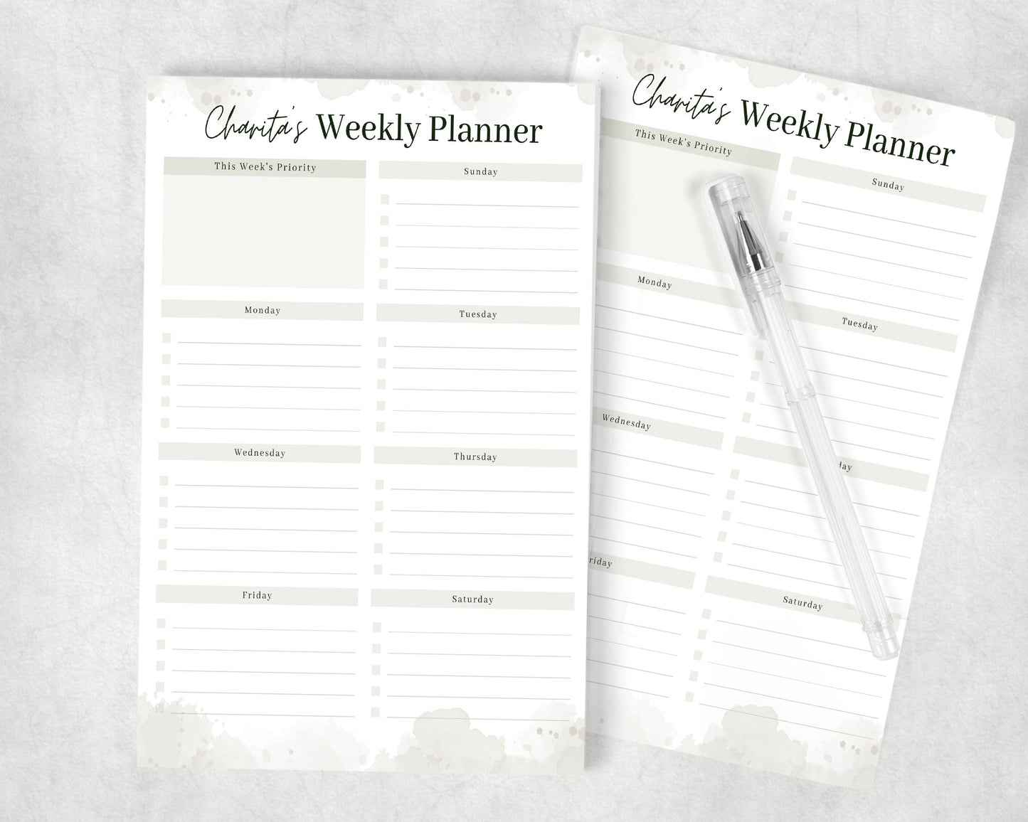 Weekly Planner Notepad