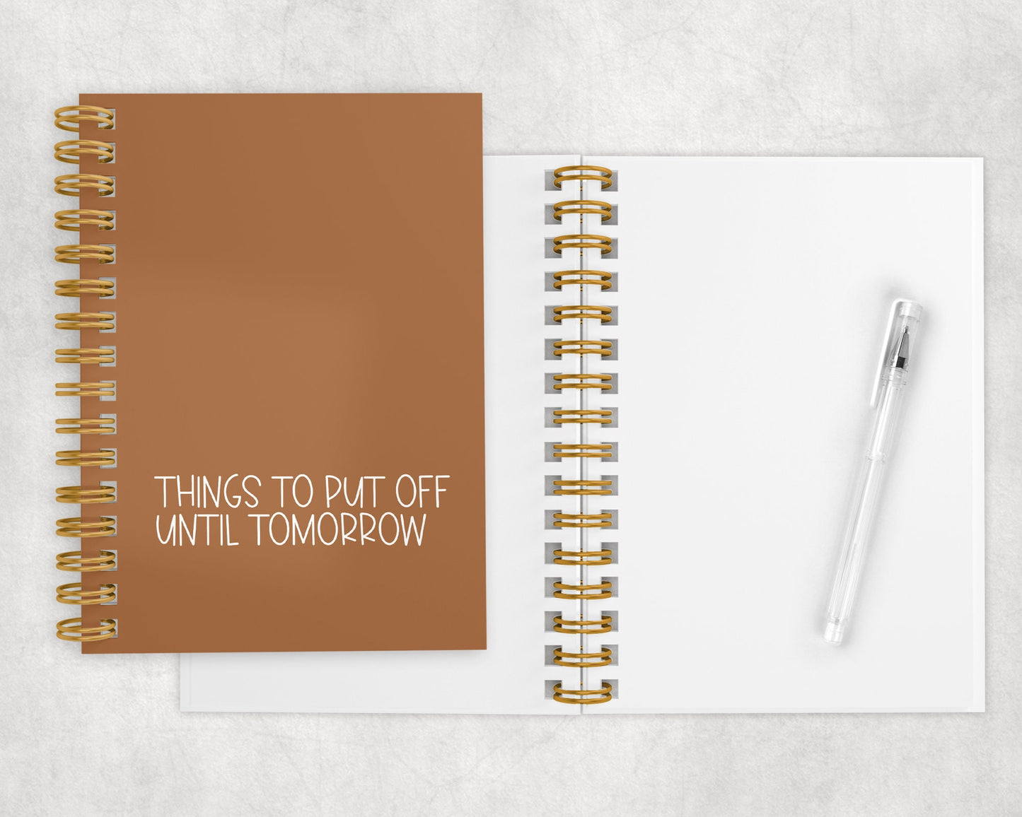 Things To Put Off Until Tomorrow Notebook
