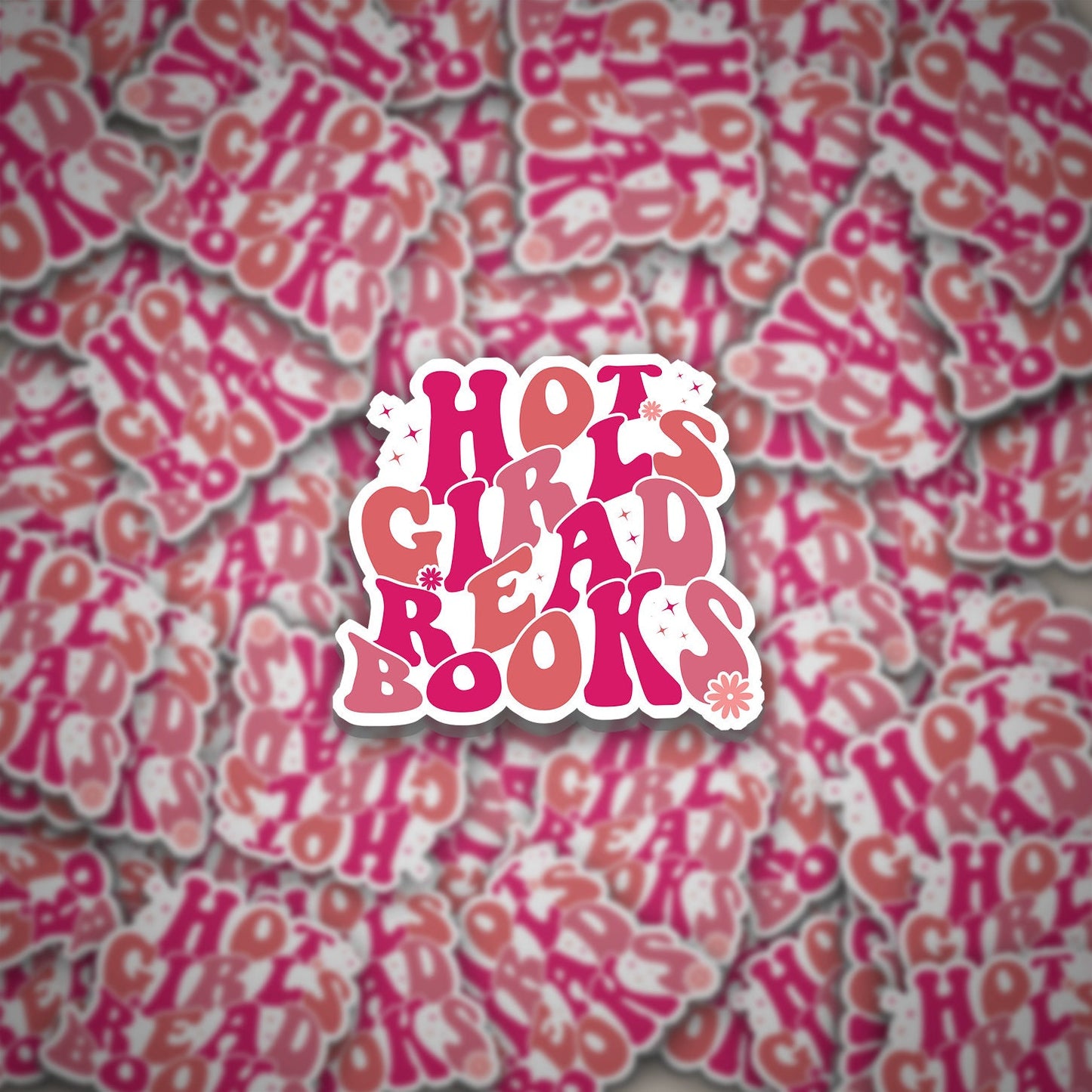 Hot Girls Read Sticker