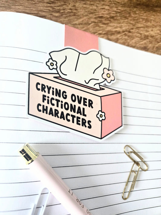 Crying Over Fictional Characters Magnetic Bookmark