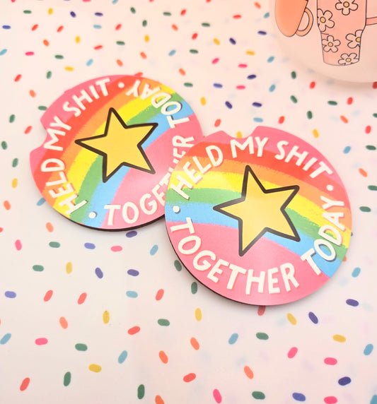 Held My Sh*t Together Car Coasters