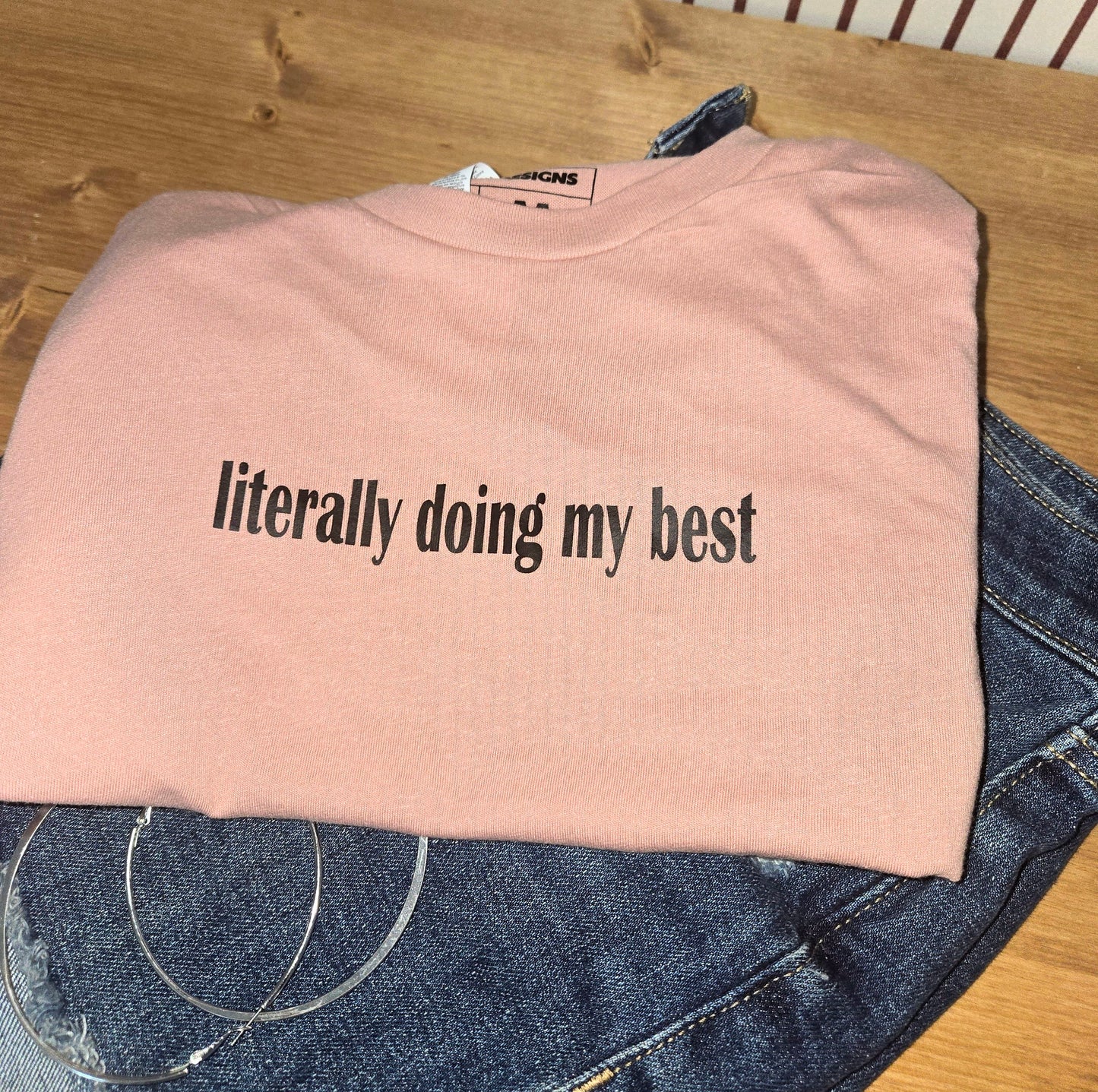 Literally Doing My Best Crop Tee