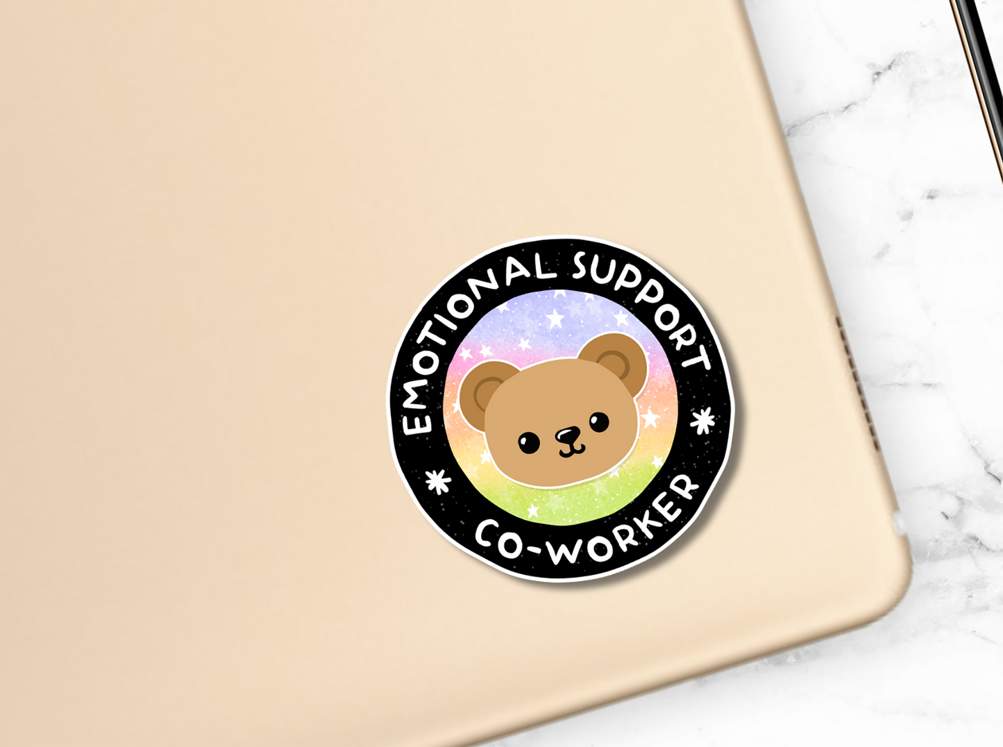 Emotional Support Coworker Sticker