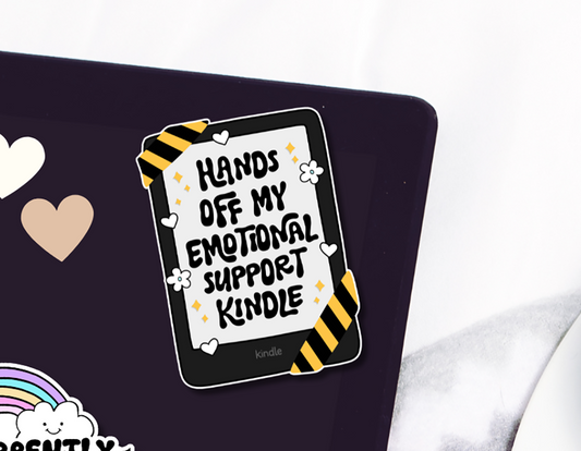 Emotional Support Kindle Sticker