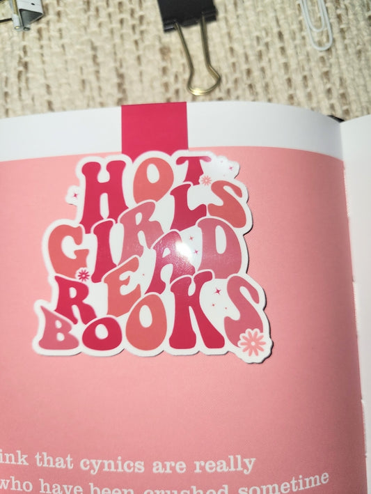 Hot Girls Read Books Magnetic Bookmark