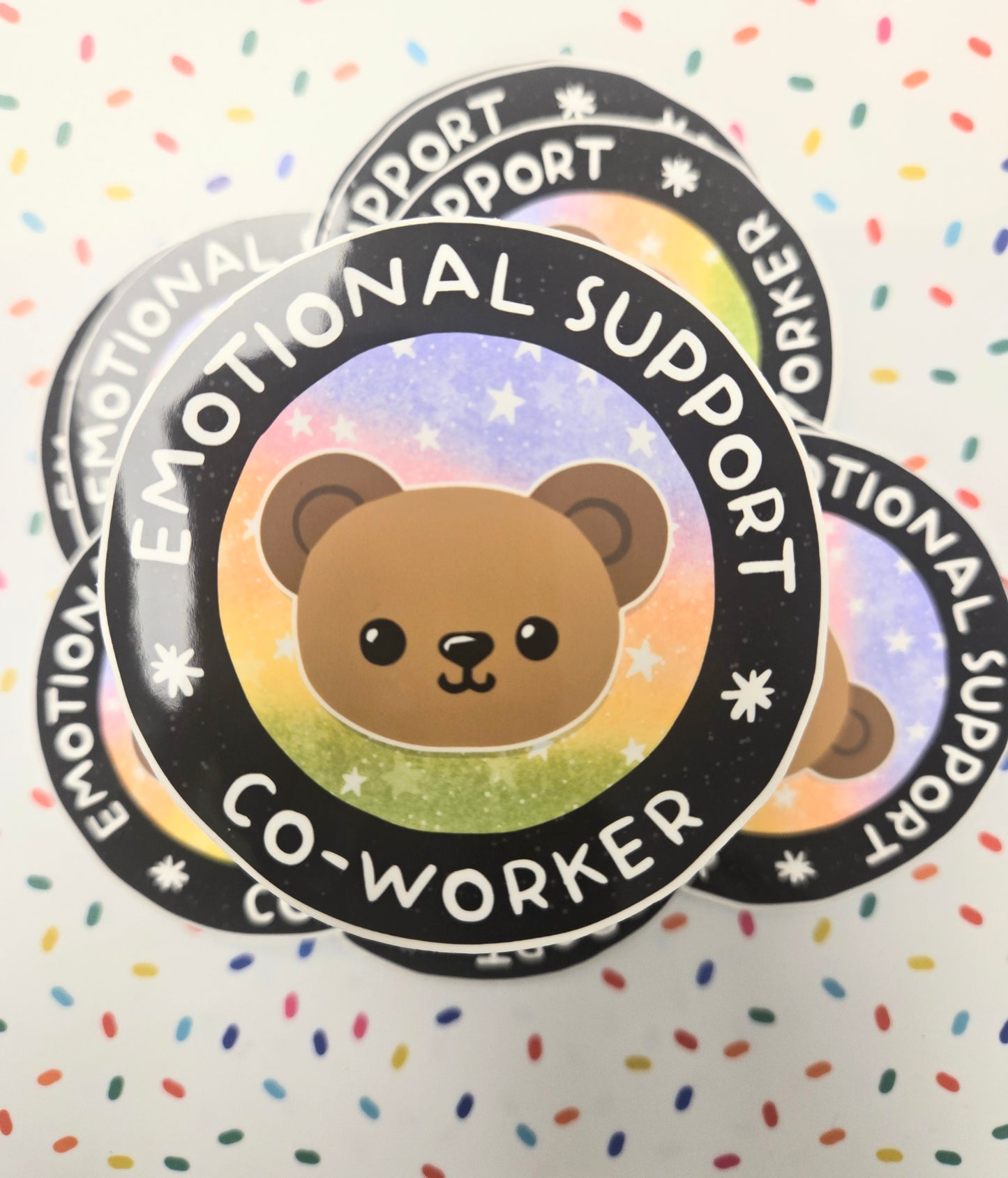 Emotional Support Coworker Sticker