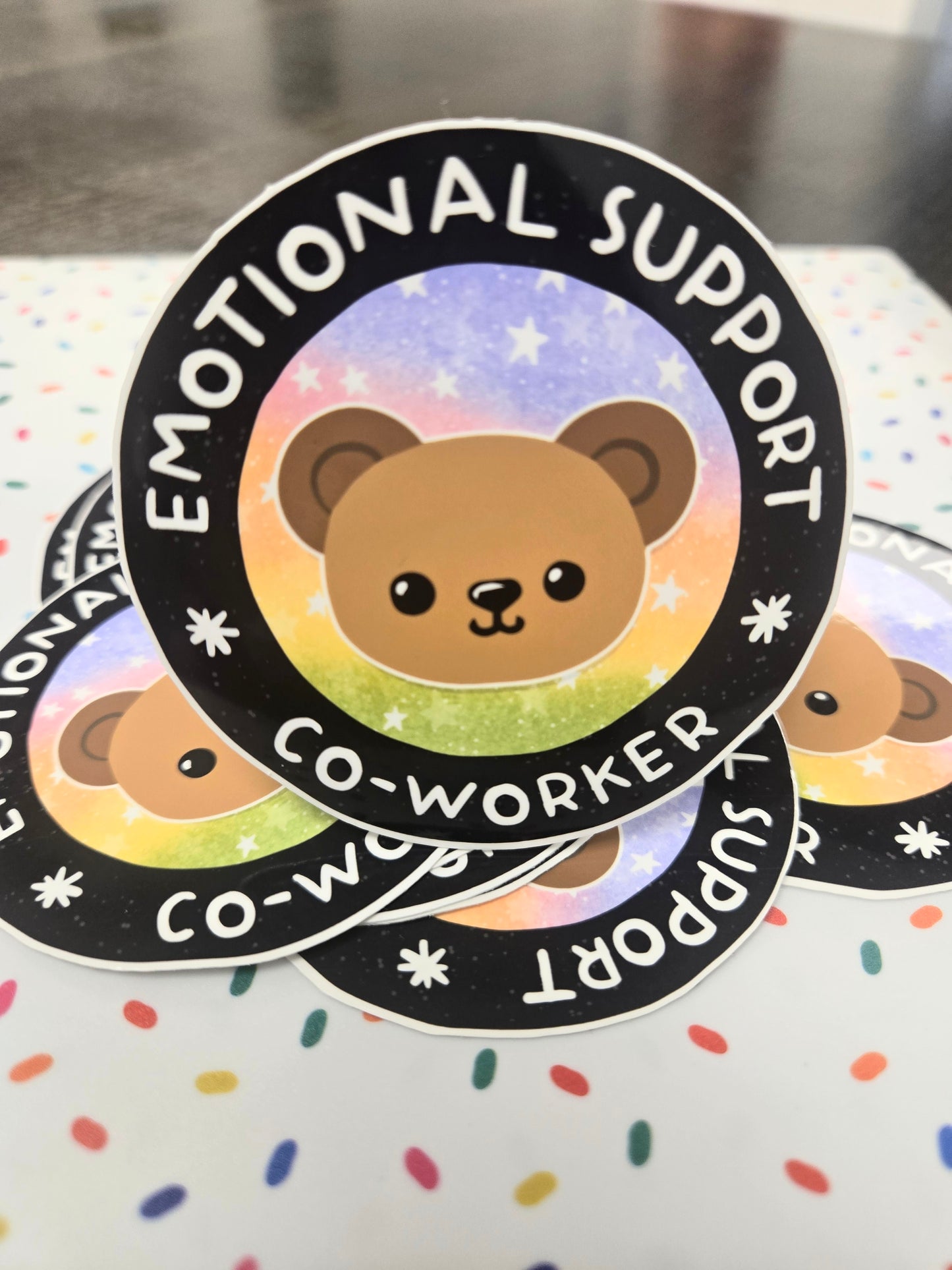 Emotional Support Coworker Sticker