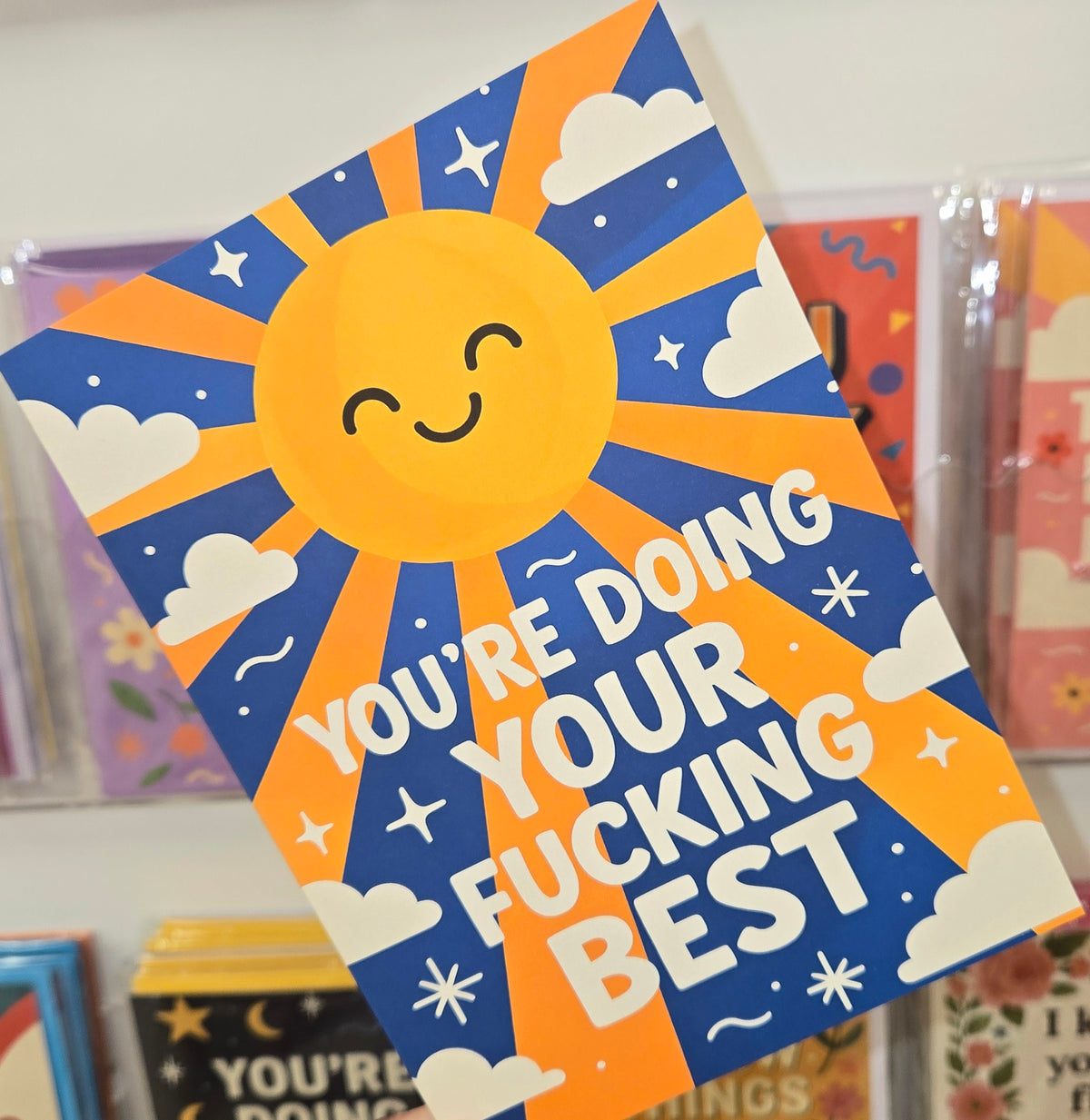 You're Doing Your Fucking Best Greeting Card