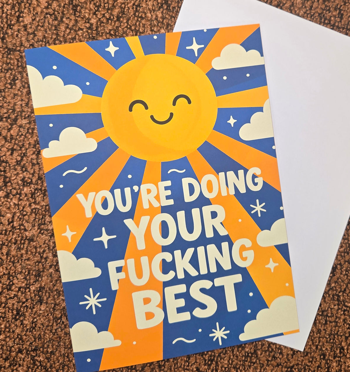 You're Doing Your Fucking Best Greeting Card