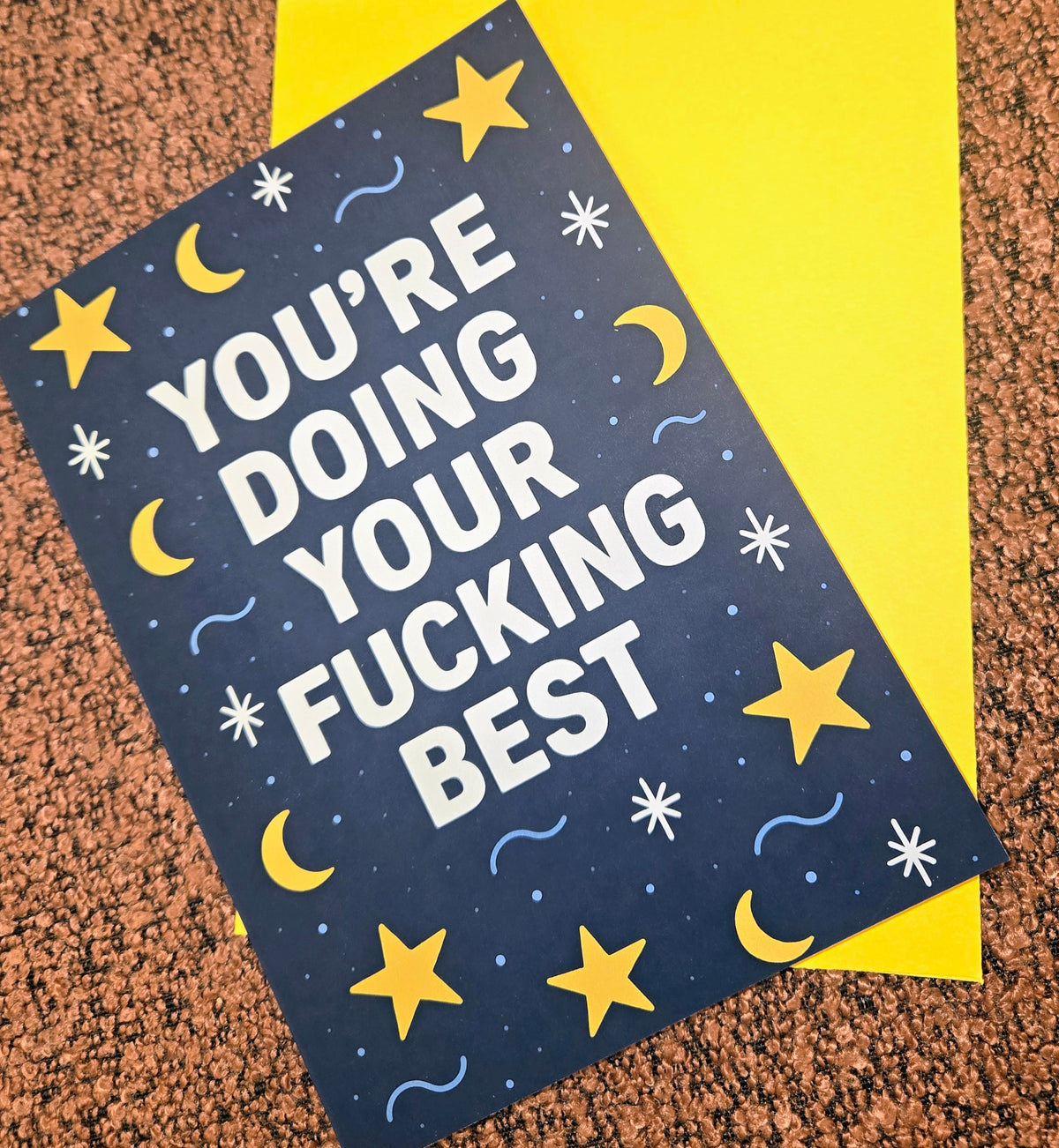 You're Doing Your Fucking Best Greeting Card