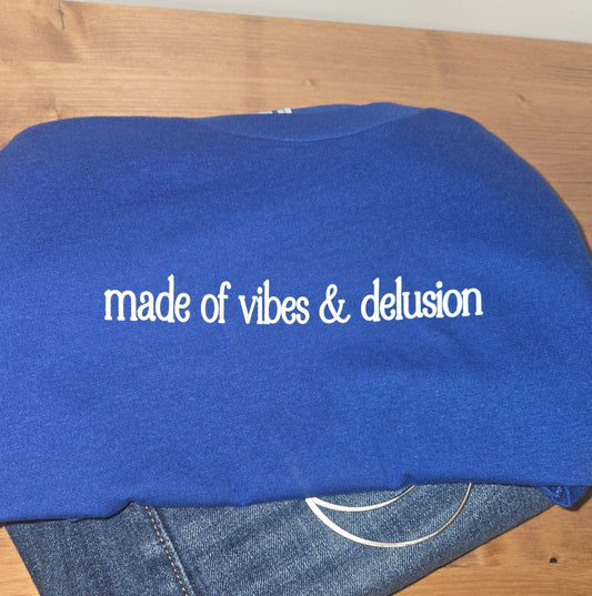Made of Vibes & Delusion Crop Tee