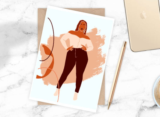 Melanated Style Greeting Card Set of Six WS