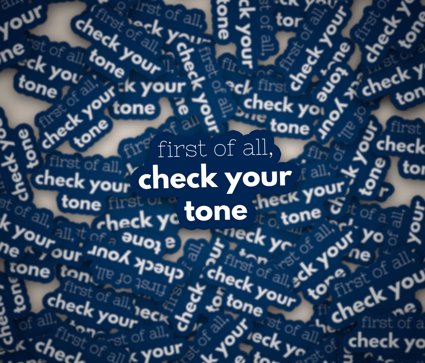 Check Your Tone Sticker