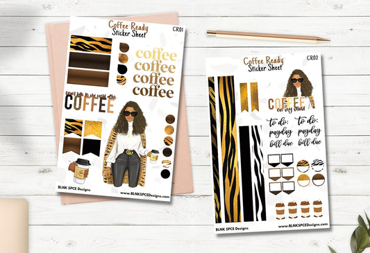 Coffee Ready Sticker Sheets