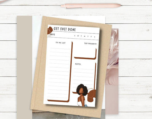 Get Sh*t Done To Do List Notepad